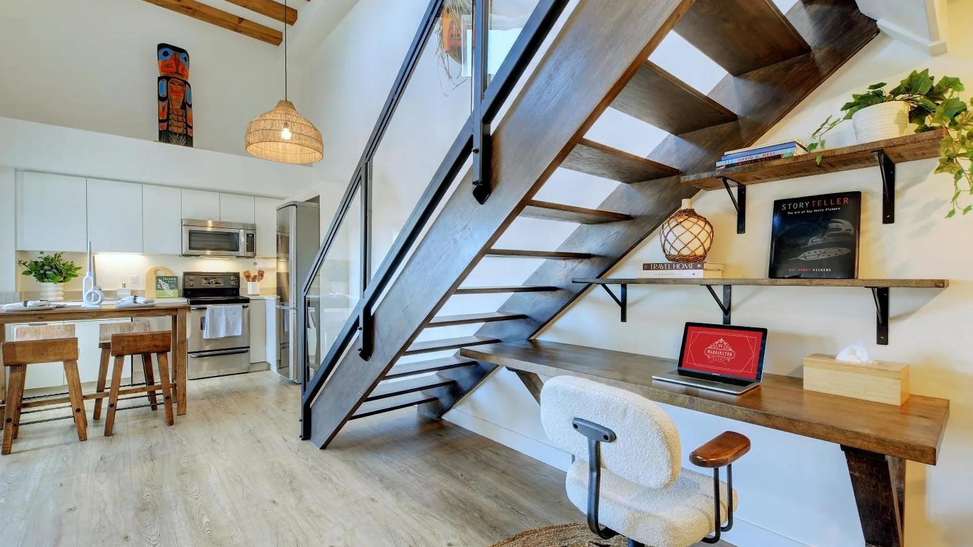 West Coast Loft With Rooftop Patio + Harbour View Victoria Apartment